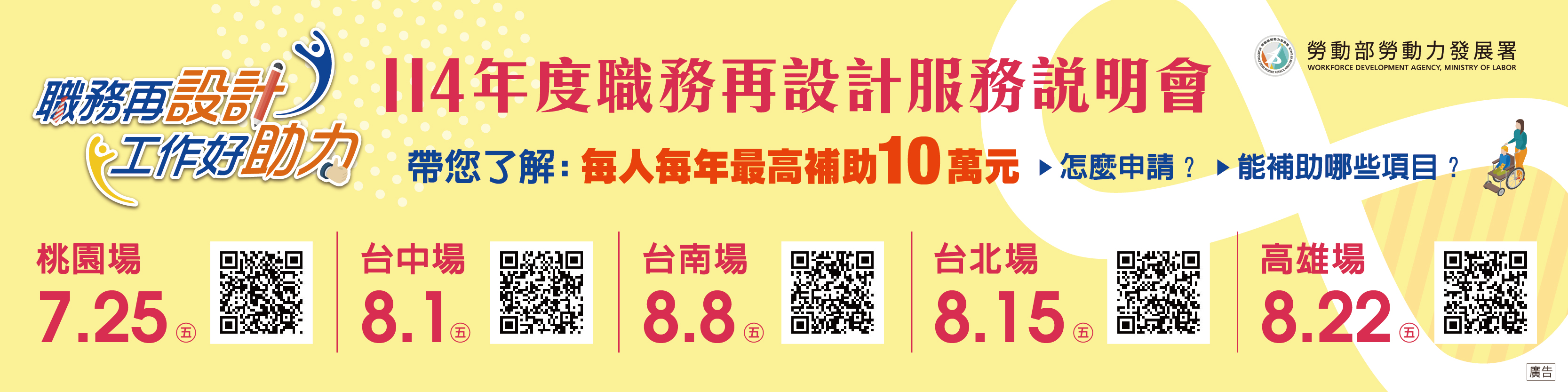 職務再設計114年度職務再設計服務說明會來了！